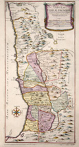 Tabula Terrae Promissionis ab Auctore Commentarii et Dissertationum delineata, et a Liebaux Geographo primum incisa.