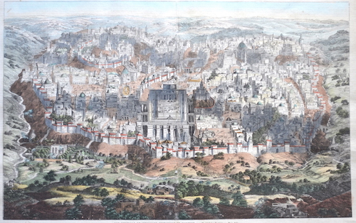 Vue Genérale de Jérusalem historique et moderne, par M. Adolphe Elzzner.