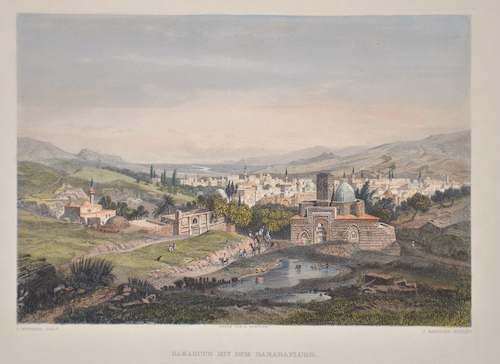 Damascus mit dem Baradafluss.