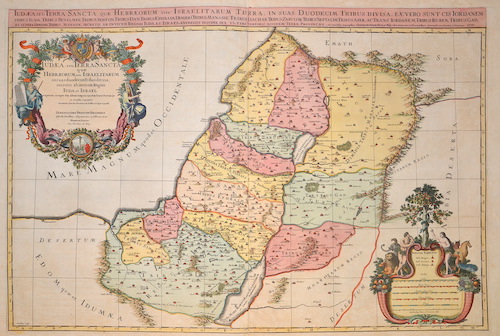 Judaea seu Terra Sancta quae Hebraeorum sive Israelitarum insas duodecim Tribus divisa, secretis ab invicem Regnis Juda, et Israel..