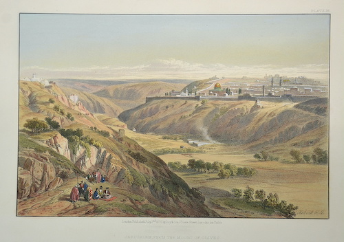 Jerusalem, from the Mount of Olives. / Plate 18.