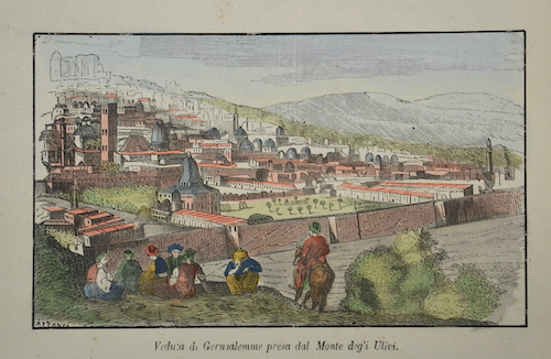 Veduta di Gerusalemme presa dal Monte deg'i Ulivi.