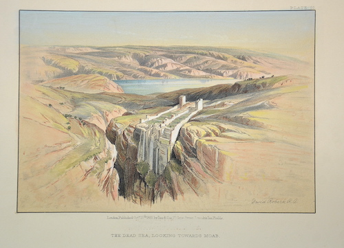 The Dead Sea, looking towards Moab. / Plate 50.