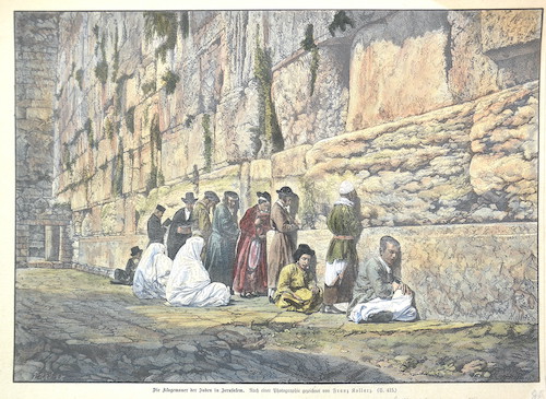 Die Klagemauer der Juden in Jerusalem.