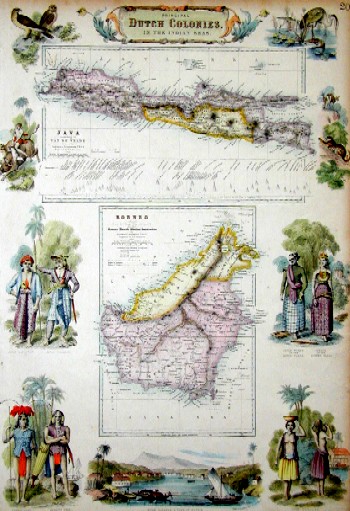 Principal dutch colonies. In the Indien Seas. Java / Borneo