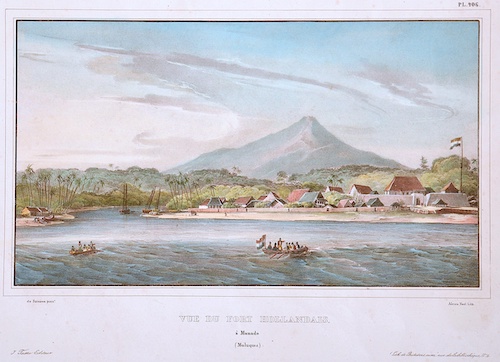 Vue du Fort Hollandais. À Manado (Moluques)