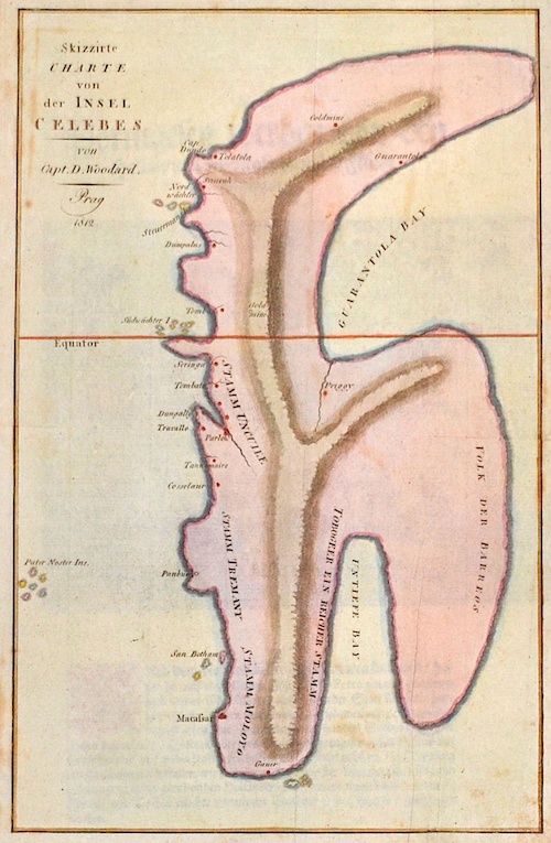 Skizzirte Charte von der Insel Celebes