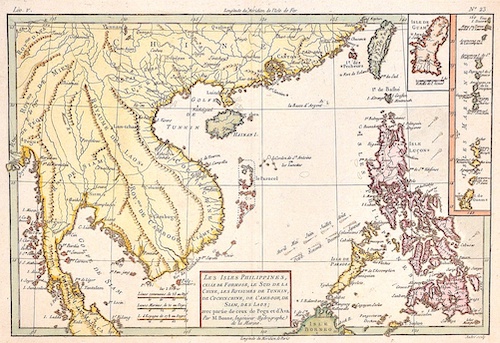 Les Isles Philippines, celle de Formose, le Sud de la Chine, les Royaumes de Tunkin, de Cochin Chine, de Camboge, de Siam, des Laos…