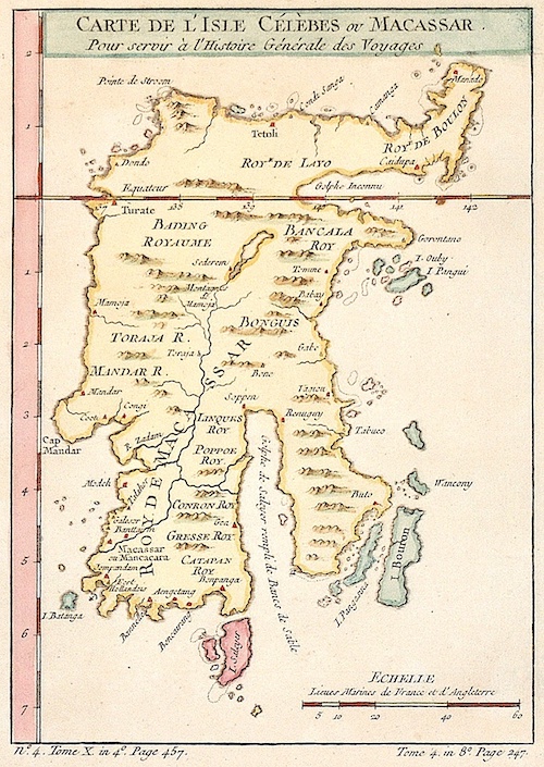 Carte de L’Isle Célèbes ou Macassar.