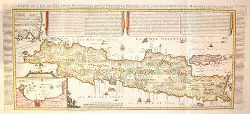 Carte de l´Ile de Java: Partie occidentale, partie oreintale, dresse tout nouvellement sur les memoires les plus exactes