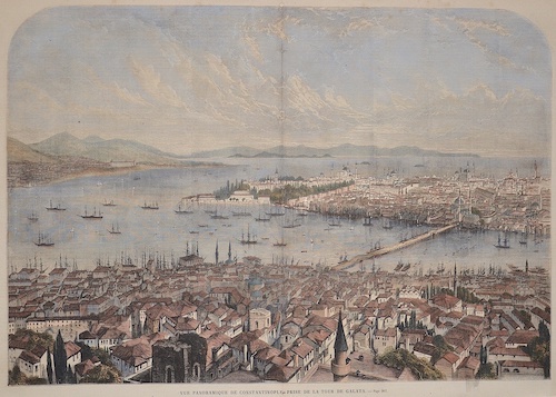 Vue panoramique de Constantinople prise de la tour de Galata