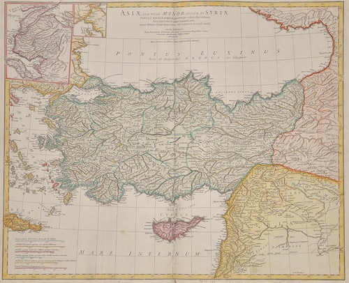 Asiae, quae vulgo Minor dicitur, et Syriae Tabula Geographica,..