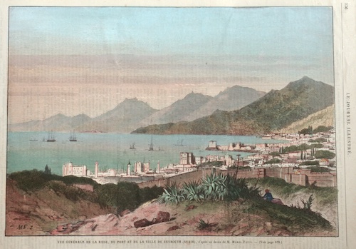 Vue Generale de la rade, du port es de la ville de Beyrouth (Syrie),