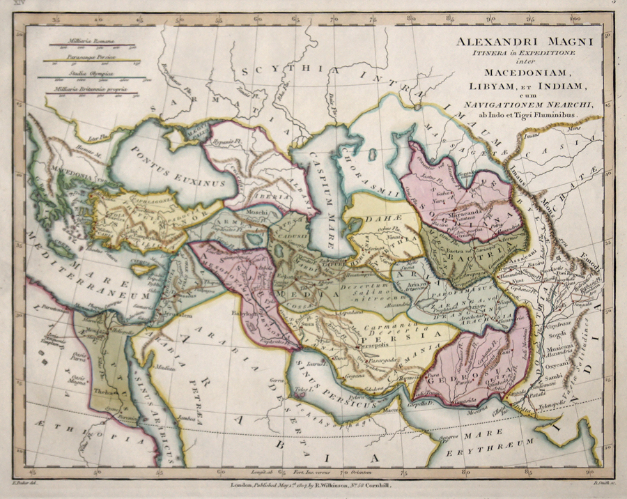 Alexandri Magni itinera in Expeditione inter Macedoniam, Libyam, et Indiam, cum Navigationem Nearchi, ab Indo et Tigri Fluminibus.
