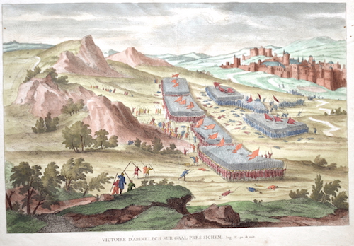 Victoire d’Abimelech sur gaal prés Sichem.