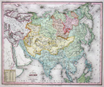 Flusskarte von Asien nach den besten Quellen entw. u. gez. vom Major Radefeld 1848