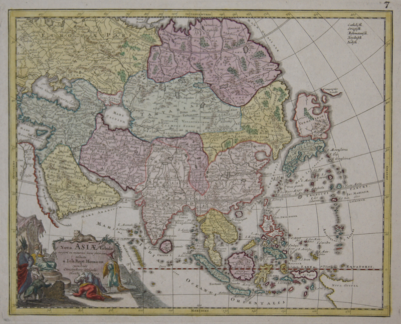 Nova Asiae tabula majori in minorem hanc formani reducta a Joh. Bapt. Homann