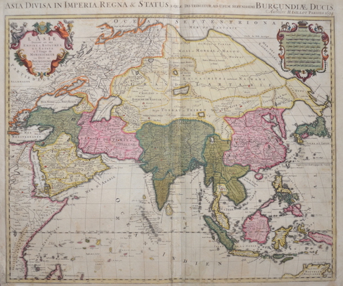 Asia Divisa in Imperia, Regna & Status in que distribuitur, ad usum serenissimi Burgundiae Ducis,…