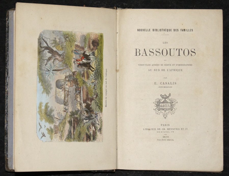 Nouvelle Bibliothèque des Familles les Bassoutos ou Vingt-Trois années de Séjour et d’Observations au sud de L‘ Afrique