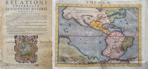 Le Relationi Universali die Giovanni Botero Benese Divise in quatro parti…In Venetia, Apresso Giorgio Anglelieri. 1599