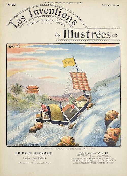 Les Inventions Illustrées / Investions Chinoises – Bateau Chinois pour rapides