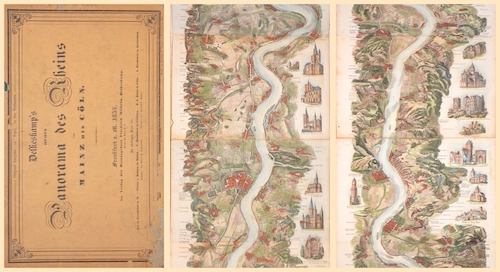 Delkeskamp's neues Panorama des Rheins von Mainz bis Cöln.