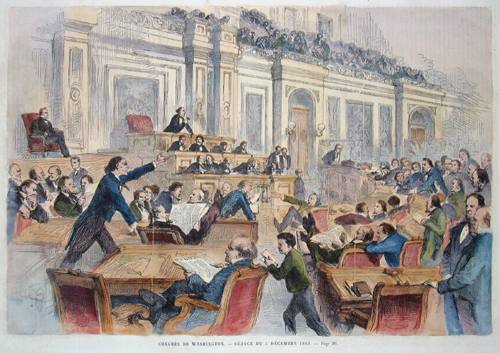 Congres des Washington seance du 5. Decembre 1861