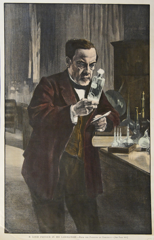 M. Louis Pasteur in his Laboratory.