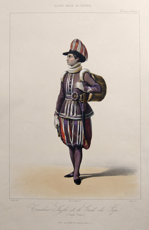 Tambour Suisse de la Garde du Pape. (Grande Tenue)