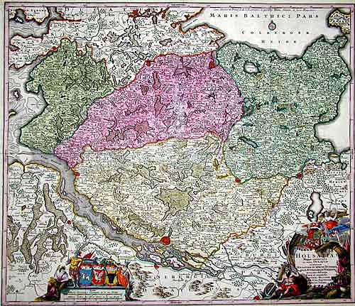 Holsatiae Mappa Universalis … Holsatiam in Specie Ditmarsiam, Stormariam, Wagriam…