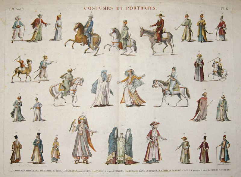 Costumes et Portraits. E. M. Vol. II.