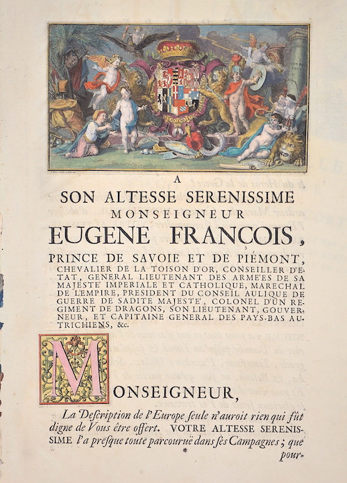 a Son altesse Serensissime Monseigneur Eugene Francois,..