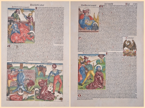 Das sechst alter der werlt Blat CIIII /Jacobus der mynder ein appostel