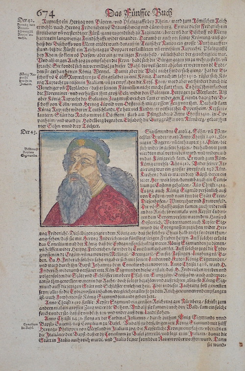 Das Fünffte Buch 674 / Bildtnuß Keysers Sigmunds.