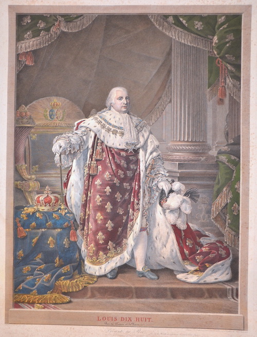 Louis DIX Huit. Roi de France et de Navarre.