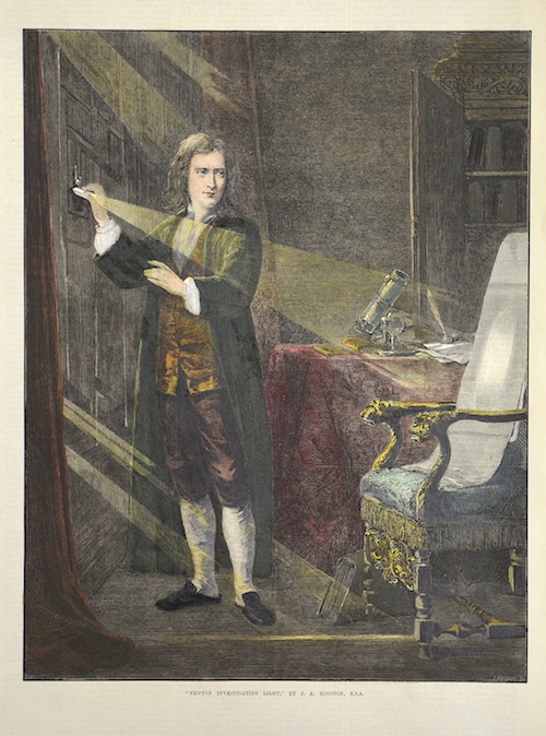 Newton Investigating Light, By J. A. Houston, R.S.A.