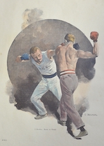C. Becker. Boxer im Kampf.