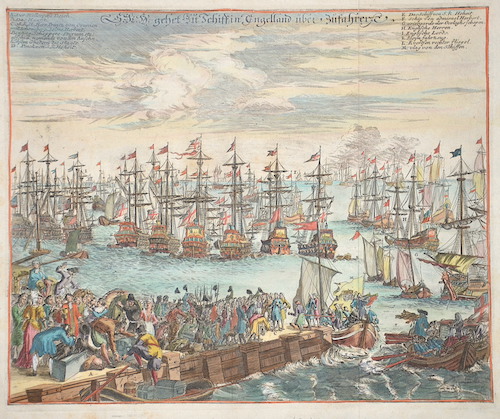 S.K.H. gehet zu Schiff in Engelland über zufahren.