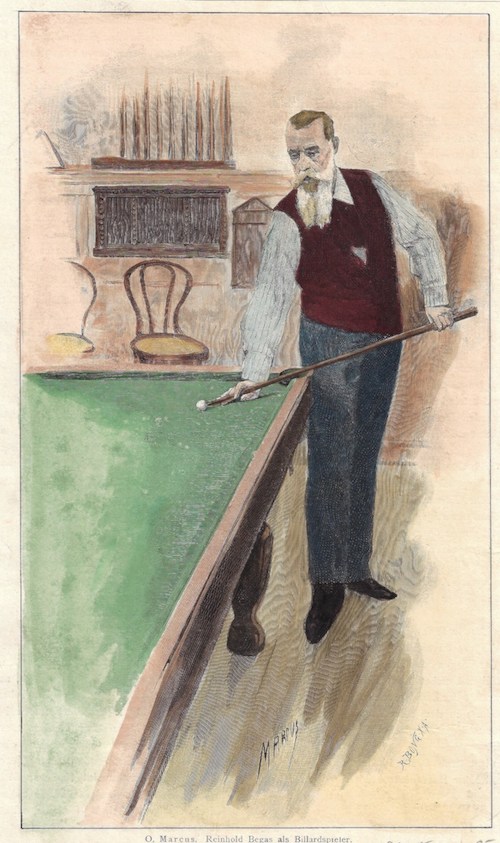 Reinhold Begas als Billardspieler