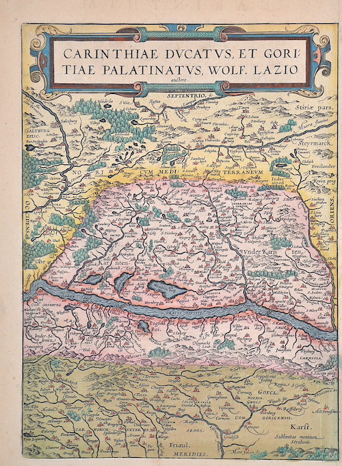 Carithiae ducatus, et Goritiae Platinatus…/ Histriae Tabula a Petro Coppu../ Zarae et Sebenici descriptio