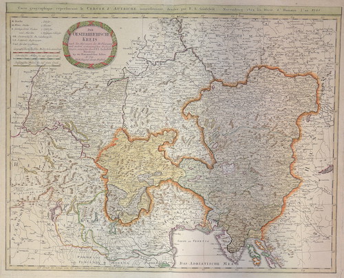 Der Oesterreichische Kreis / Carte geographique le Cercle d’Autriche