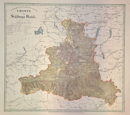 Erz-Herzogthum Oesterreich, Land ob der Enns. Charte des Salzburger Viertels.