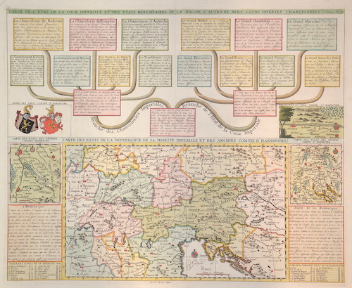 Carte de l’etat de la cour imperiale et des etats hereditaires de la maison d’Autriche avec leurs