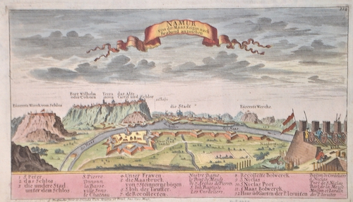 Namur von der Maas Seiten nach Braband anzusehen