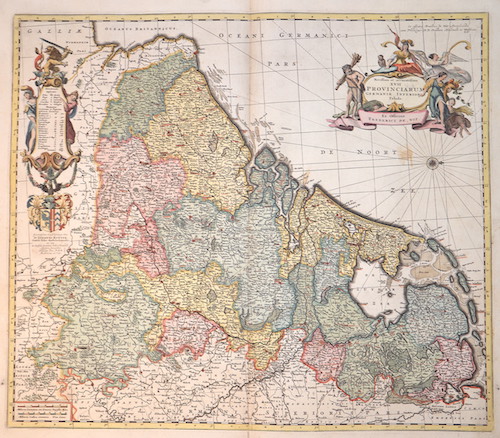 Novissima et accuratissimaXVII provinciarum germaniae inferioris tabula