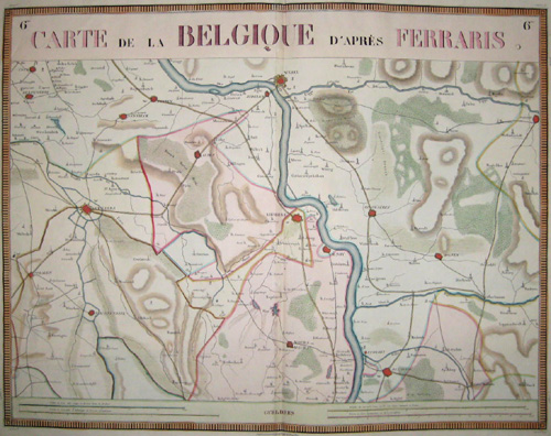 Carte de la Belgique d´aprés Ferraris