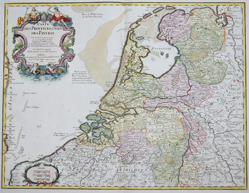 Carte des Provinces unies des Pays Bas