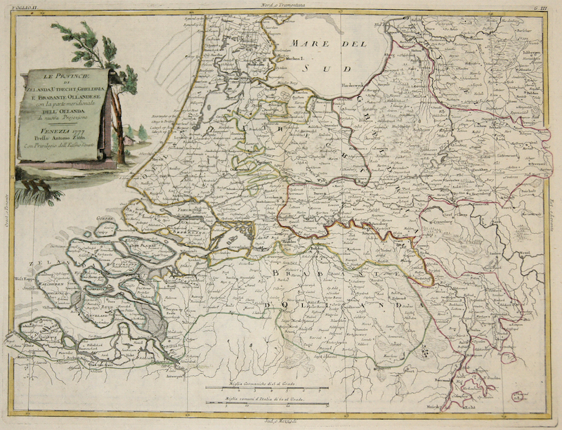 Le Provincie di Zelanda, Utrecht, Gheldria, e Brabante Ollandese con la parte meridionale dell’ Ollanda