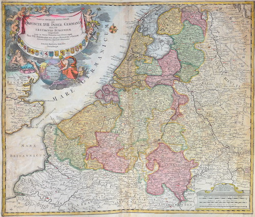 Tabula Generalis Totius Belgii qua Provinciae XVII. infer. Germaniae olim sub S.R.I. Circulo Burgundiae