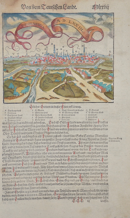 Von dem Teutschen Landt. / Groeninga M.D.LXXIII.